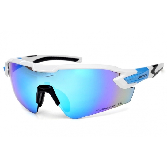 Biało niebieskie okulary sportowe ARCTICA S-316B przeciwsłoneczne